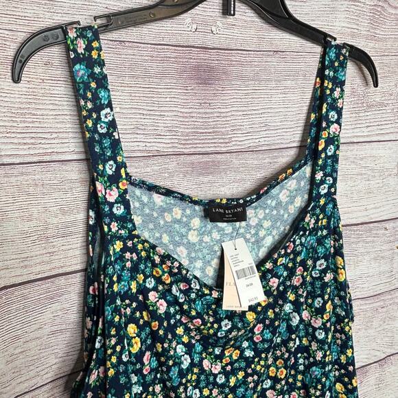 Lane Bryant Sleeveless Square Neck Floral Peplum Tank Top Size 26/28 Plus New - Picture 14 of 15